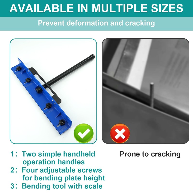 Generic 15.25 Sheet Metal Steel Bender For Roofing Panel Edges Hvac Duct 24 Ga gallery