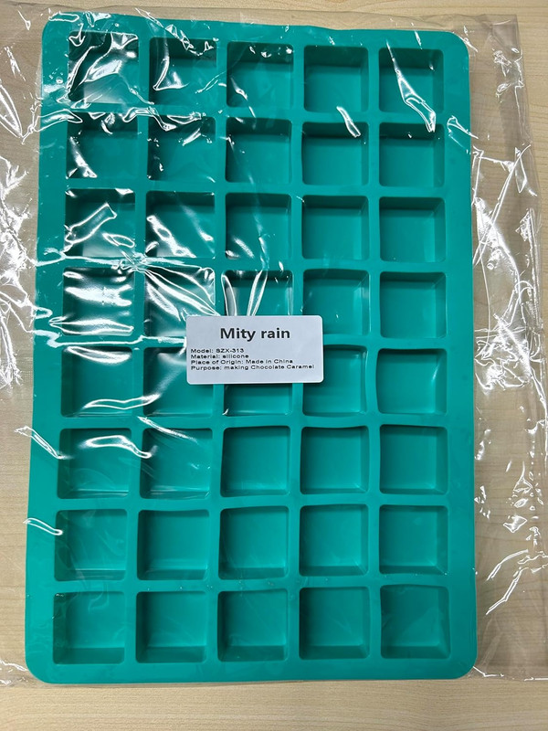 40-Cavity Square Chocolate Truffle & Hard Caramel Candy Silicone Molds gallery