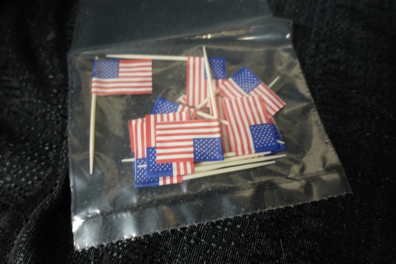 American Flag cupcake picks, 12 ct / USA / NEW gallery