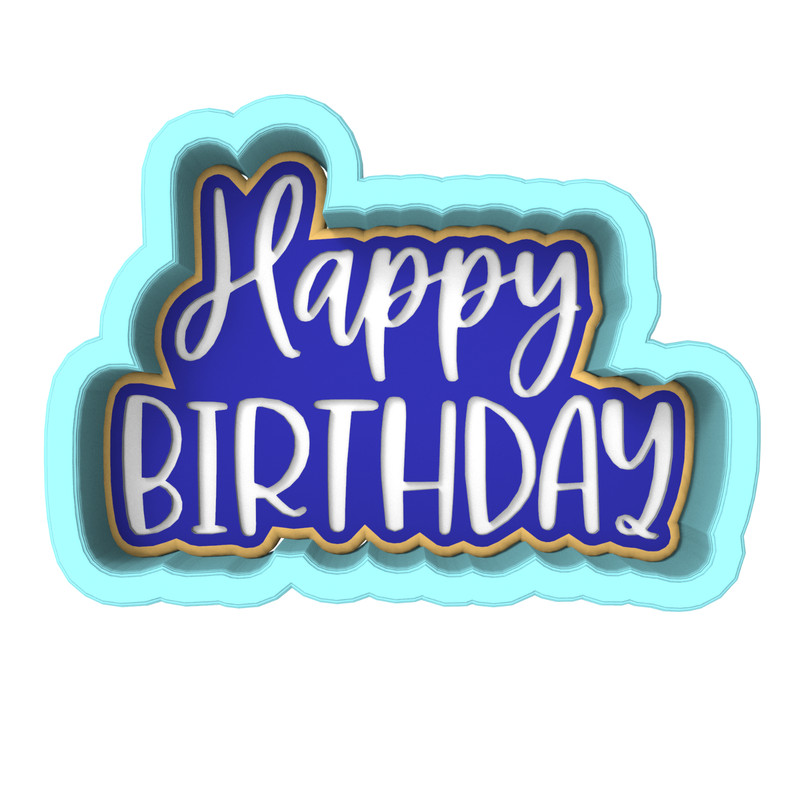 Happy Birthday Cookie Cutter & Stamp #4 | Present Celebrate Presents gallery