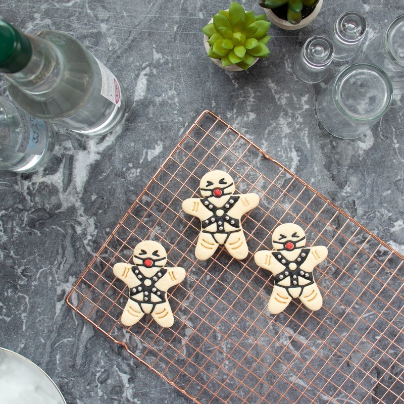 BDSM Gingerbread Man Cookie Cutters Set - dominant submissive masochism bondage gallery