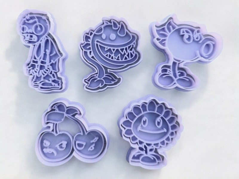 Plants Vs Zombies Cookie Cutters. Cookie Cutter Set. Play-Doh gallery