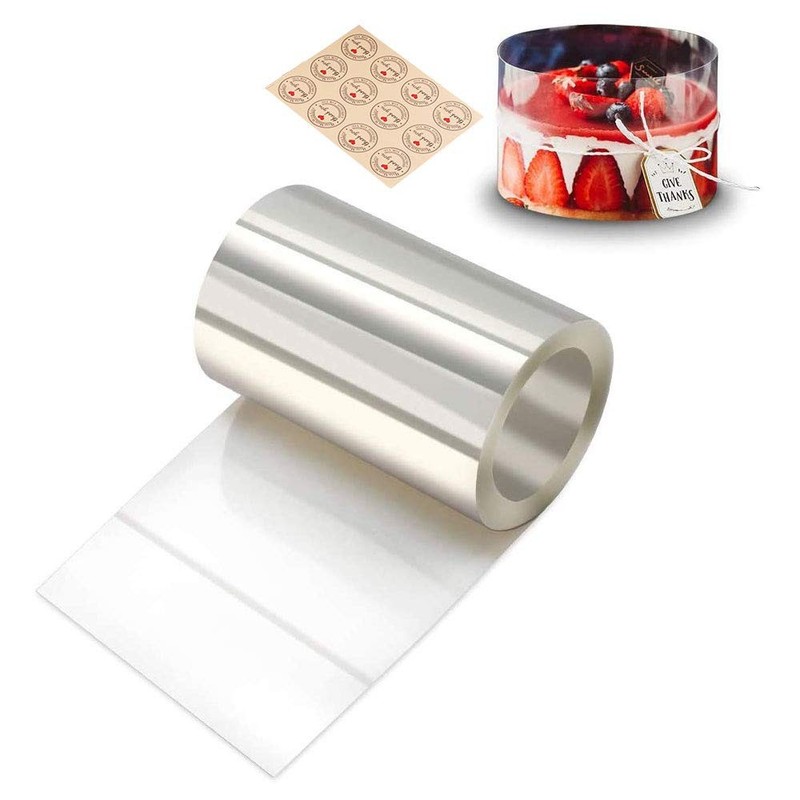 Gutsdoor 3.1 x 394inch Cake Collars, Acetate Rolls, Clear Cake Mousse Strips,…