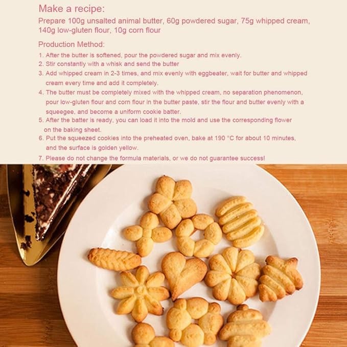 Manual Cookie Press Set, 1PCS (White) gallery
