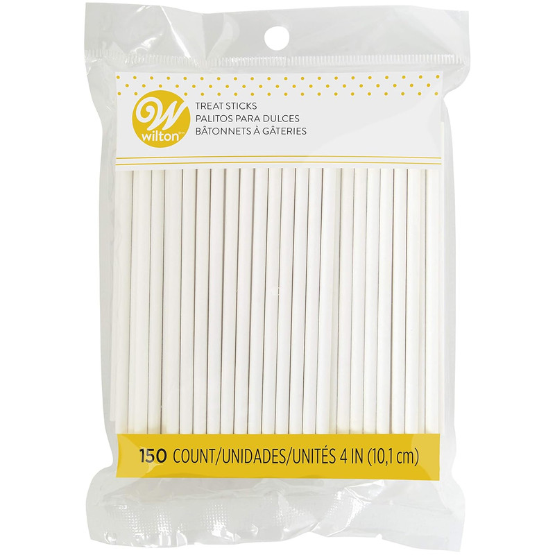 4-Inch White Lollipop Sticks, Cake Pop Sticks, 150-Count gallery