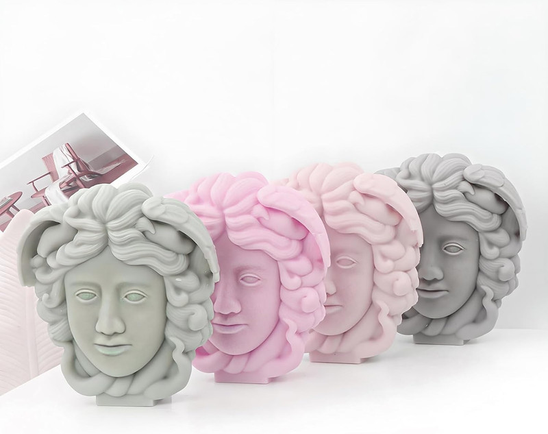 Medusa Fondant Molds, Mythology Goddess Chocolate Baking Mold, Cartoon Head Face gallery