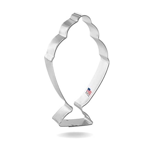 Ice Cream Sundae Cookie Cutter 5 Inch – Made in the USA – Cookie Cutters Tin