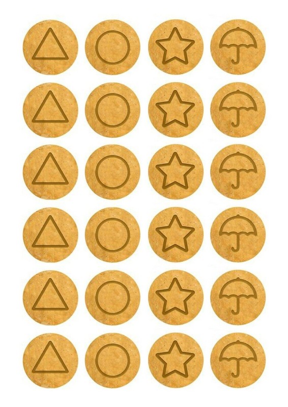 Squid Games 40mm Edible Cup Cake / Cookie Toppers – 4cm