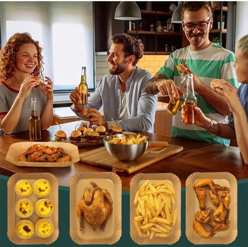 200/100/50 X Disposable Air Fryer Paper Liners Non Stick Parchment Accessories gallery