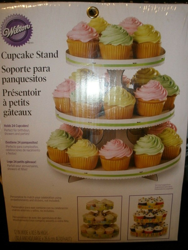NEW Wilton Cupcake Stand Holds 24 cupcakes 12" wide x 10.5" high (39)