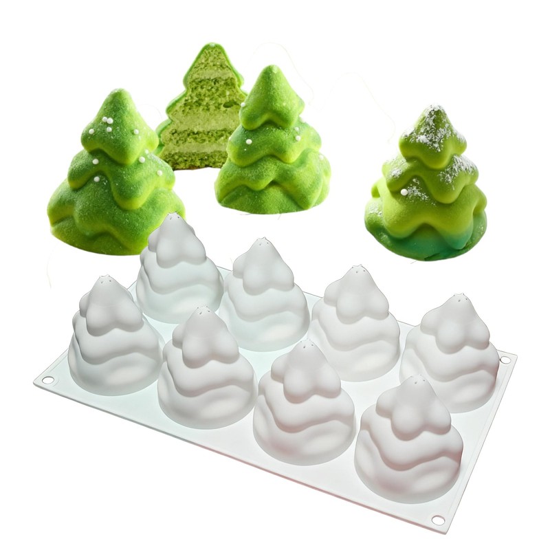 3D Christmas Tree Silicone Molds, Christmas Candy Molds, Large Size Baking Ca…