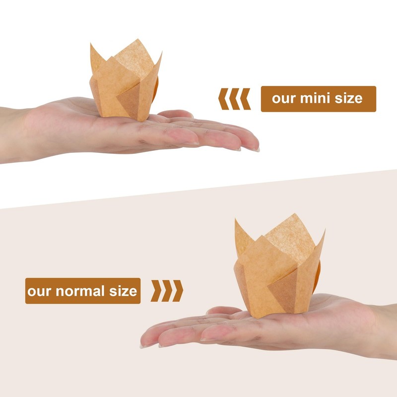 150 PCS Mini Tulip Baking Cups Cupcake Liners Muffin Wrappers Party Decor gallery