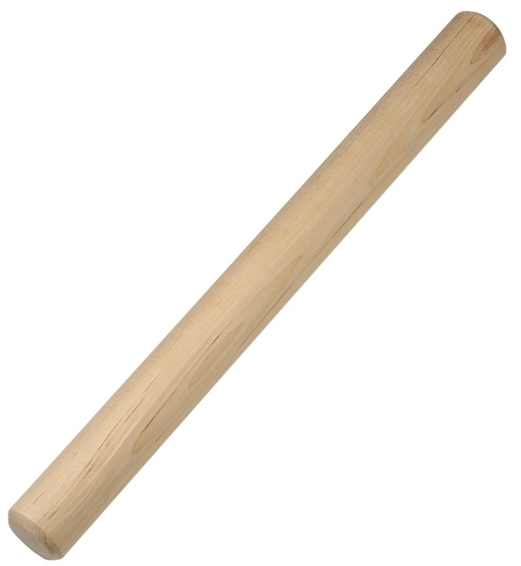 19176 Maple Wood Rolling Pin, 19-Inch, Solid Maple Wood, Made in Canada
