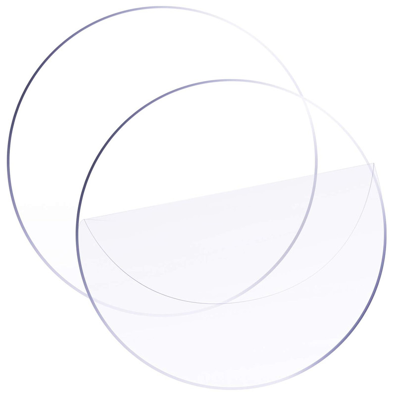 2 Pcs 12 Inch Round Clear Acrylic Sheets, Acrylic Cake Disc 1/16" Thick Transpar gallery