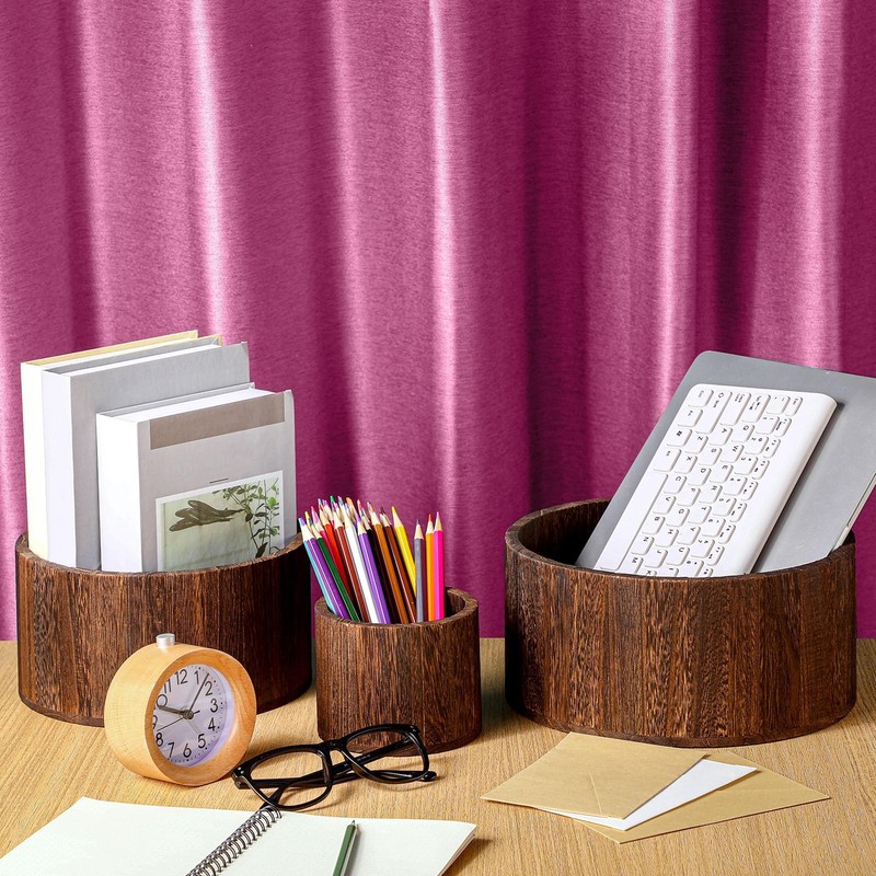 6 Pcs Wood Display Risers Cupcake Stand Brown Rustic Wood Cake Stands Wooden ... gallery
