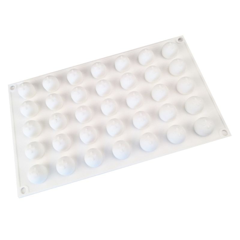 35 Cavity 3D Round Sphere Ball Silicone Mold Cake Decorating Mousse Dessert Past gallery
