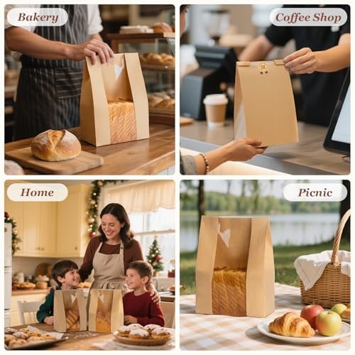 30 Pcs Sourdough Bread Bags for Home Made Bread 30 Pack Regular Sticker gallery