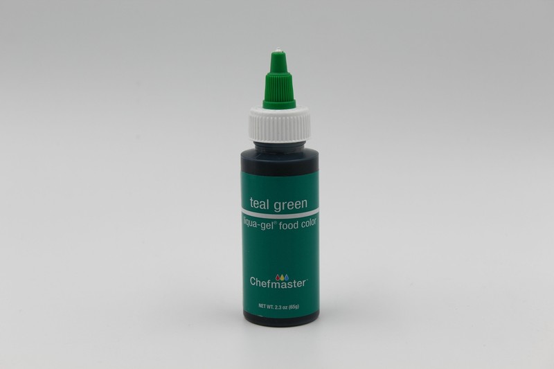 Teal Green 2.3 oz Liqua-Gel Food Color by Chefmaster