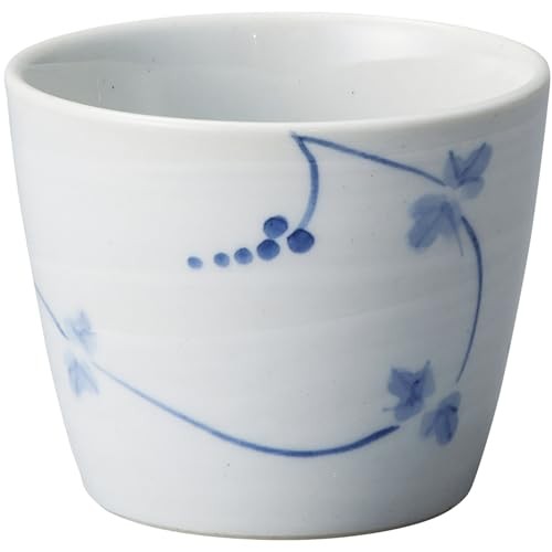 Banko Ware Aigama Yui Zen Soba Choko (Soba Cup) Mountain Grape Design Oven-Safe