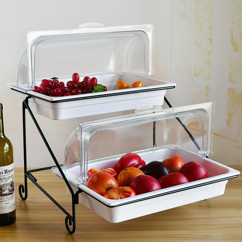 Acrylic Dessert Showcase Cake Cover Transparent Food Dome Dust-Proof Pastry Disp gallery