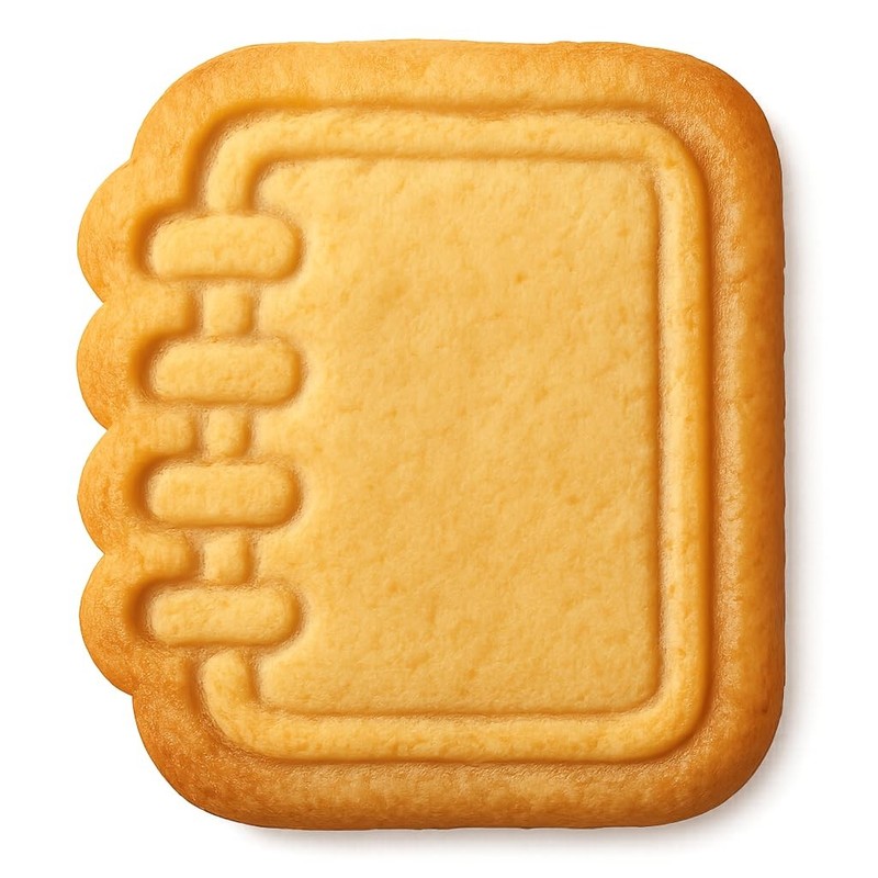 Spiral Notebook Cookie Cutter & Stamp, Fondant & Clay – 3.5×4