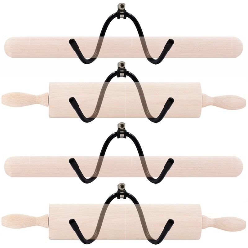 YYST Rolling Pin Holder Display Rack 2.5 x 4 x 4 inches, black