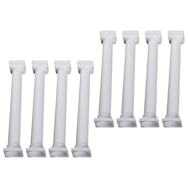 8 Pcs Cake Pillars Columns Tier Support Roman Stand Wedding Decor Baby gallery