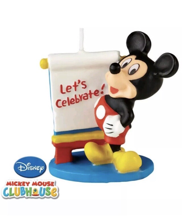 Lot of 10 Wilton Disney's Mickey Mouse "Let's Celebrate" Birthday Cake Candles gallery