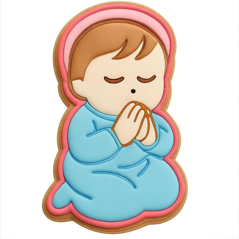 Praying Jesus Cookie Cutter & Stamp - 2.5x4 gallery