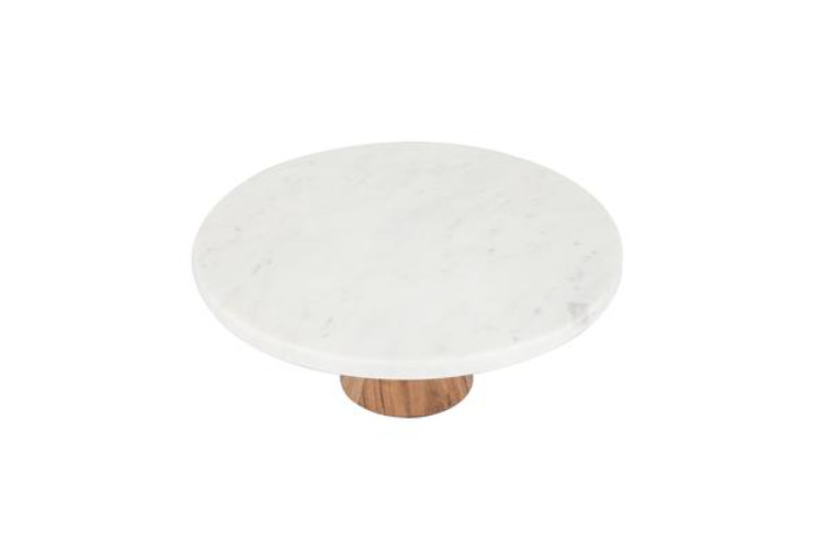 Thirstystone Marble Cake Stand – White