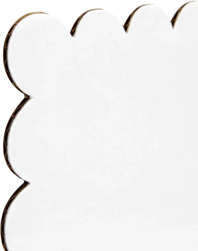 White Foil Cake Boards, Scalloped Rectangle Dessert Base (14 X 10 In, 25 Pack) gallery