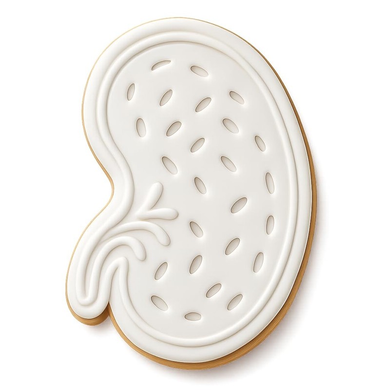 Textured Spleen Cookie Cutter & Stamp - 4x3" Fun Kitchen Creative Tool gallery