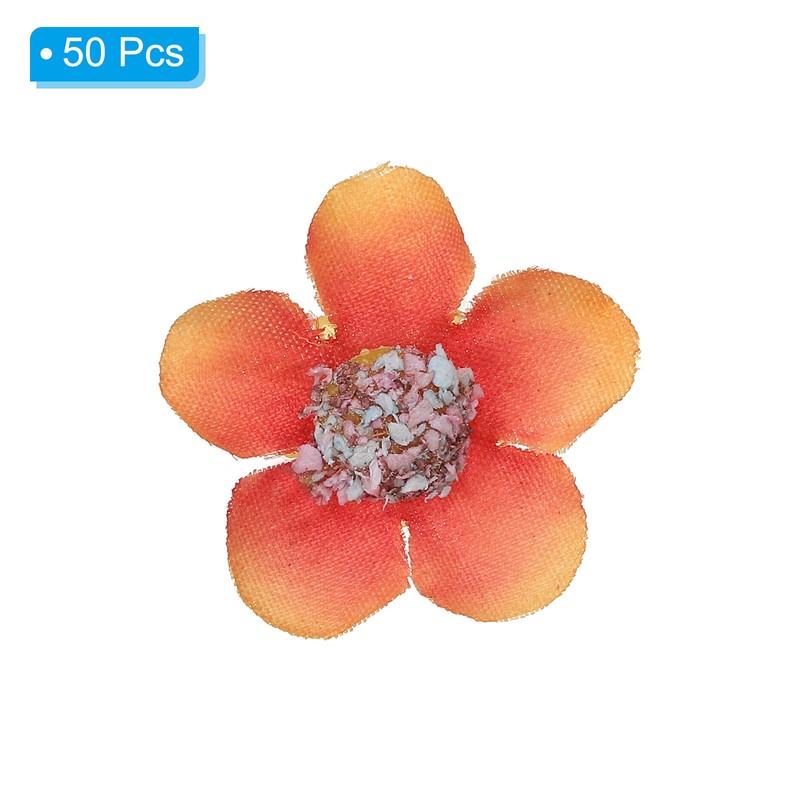 0.79" Artificial Daisy Flower Heads 50 Pack Dark Orange gallery
