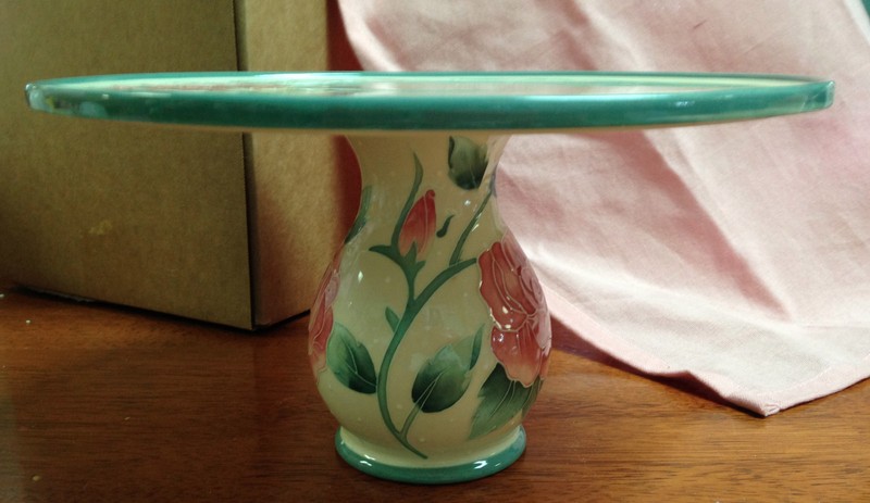 The Tea Rose Collection Cake Plate NEW gallery