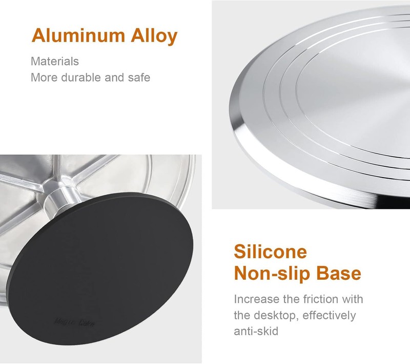 12''Cake Stand,Cake Spinner Cake Decorating Supplies, Round Decorating Turntable gallery