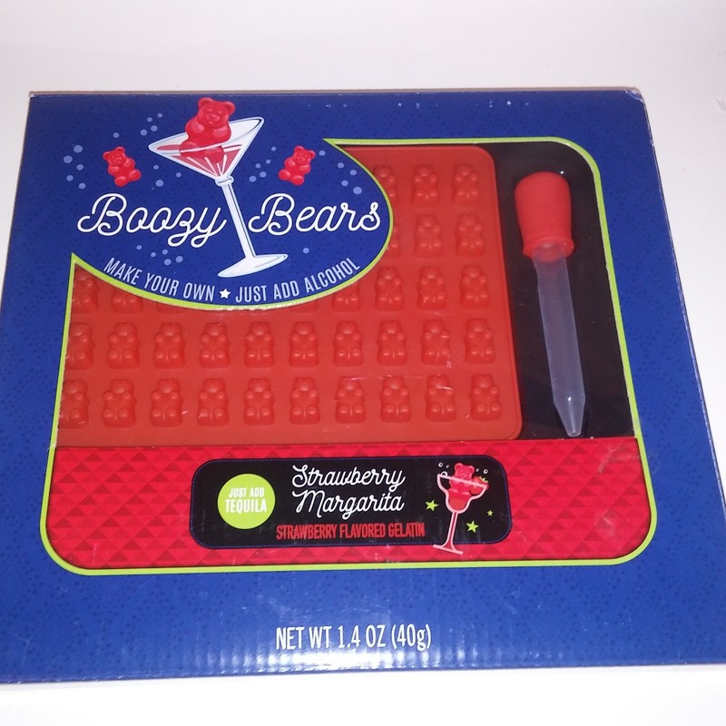Boozy Bears Gummy Bear Maker Mold and Dropper Just Add Alcohol Strawberry New gallery