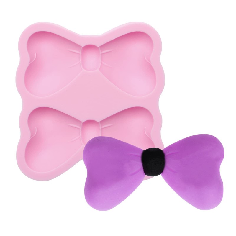 3 Packs Silicone Bows Chocolate Molds Fondant Cookie Molds Baby Birthday gallery