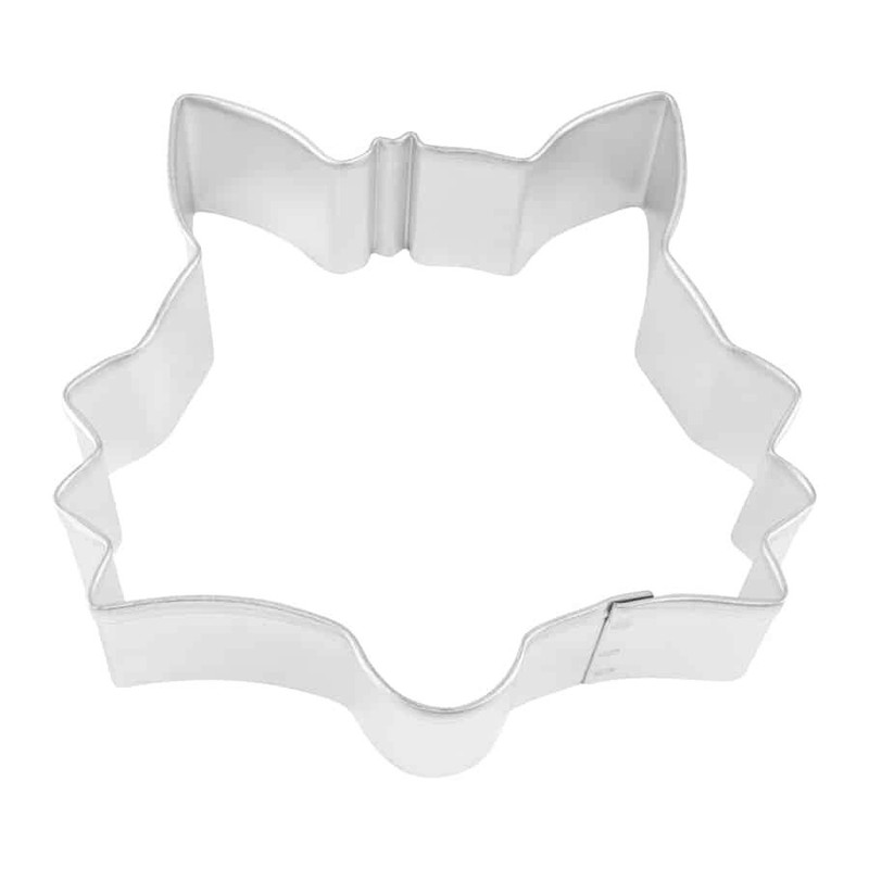 3.75" Fox Raccoon Head Cookie Cutter Tin Steel Woodland Wild Animal Creature gallery