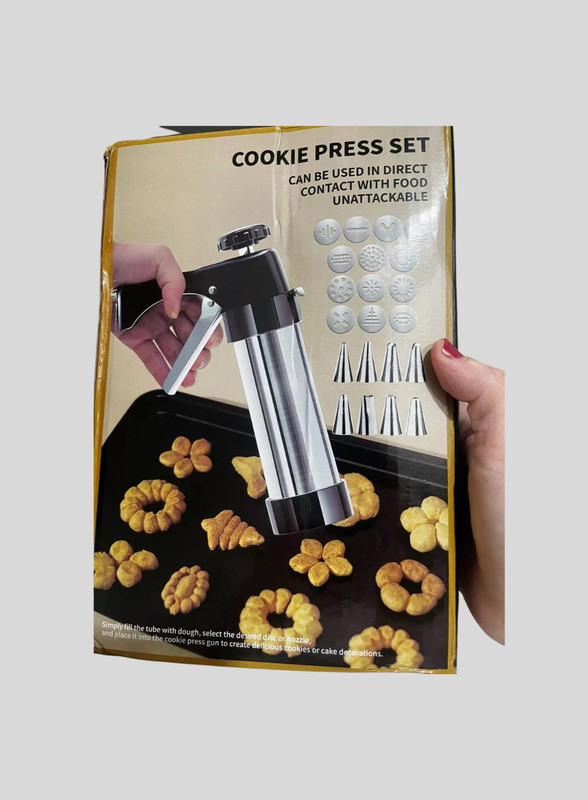 13PCS Multifunctional Cookie Press Kit Stainless Steel Biscuit Pump Cream Gun gallery