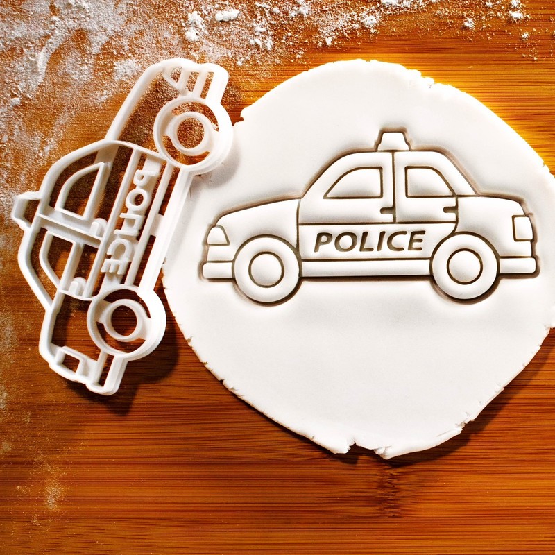 Police Car Cookie Cutter – cop squad, first responder heroes appreciation gift