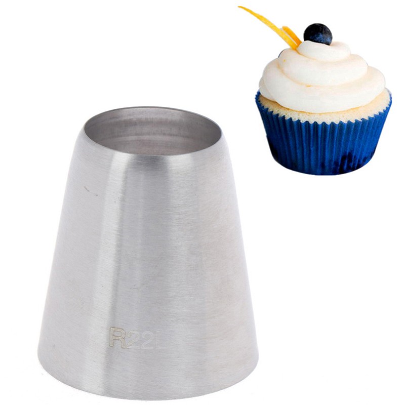 R22L Round Piping Tip Decorating Nozzle Pastry Tips Fondant Cake Pastry Tool AY gallery