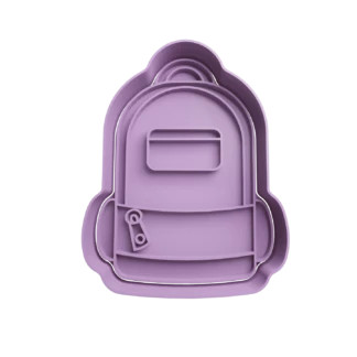 Backpack Cookie Cutter Object Things Study Fondant Baking