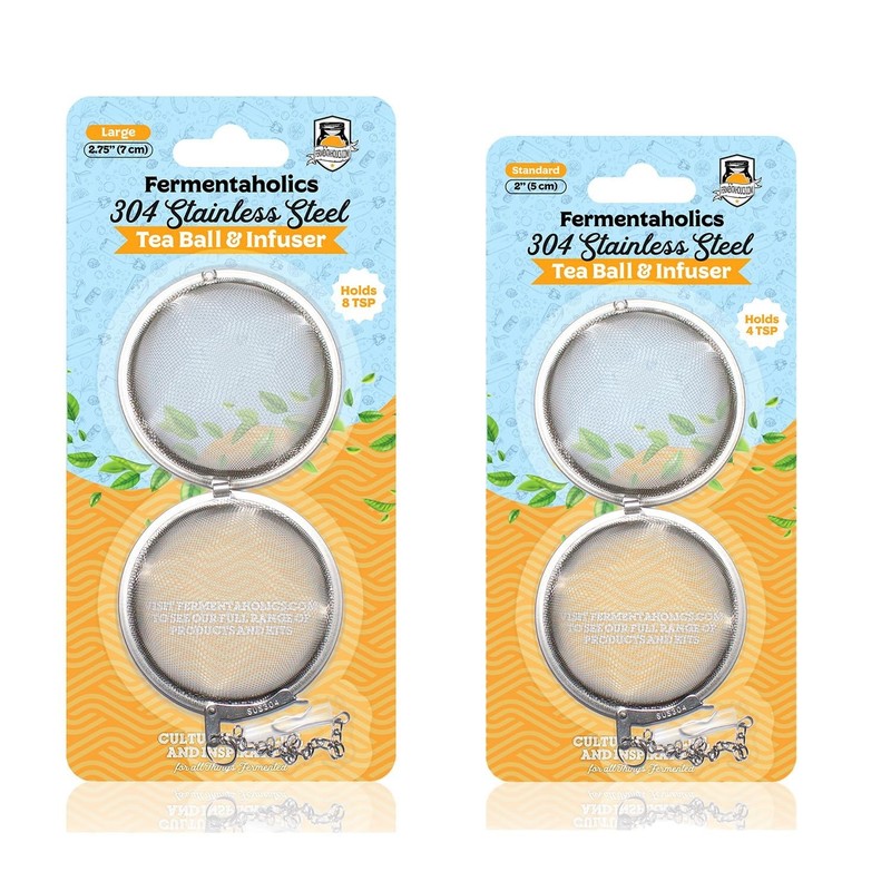 Stainless Steel Tea Ball Infusers 2-Pack - Two Sizes - One 2" and One 2.75" T...
