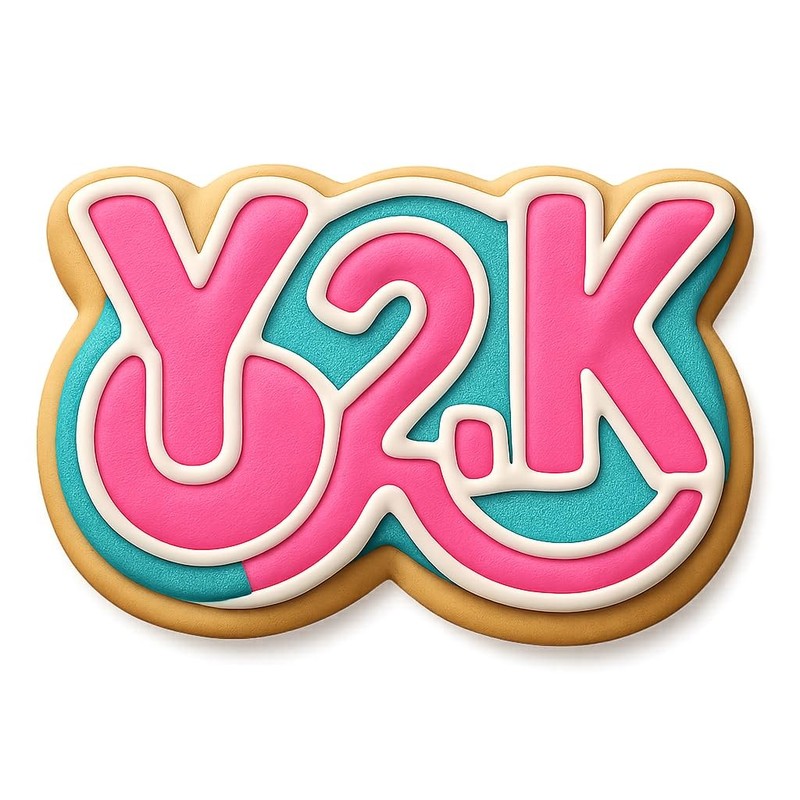 Y2K Nostalgia: Y2K Glasses Cookie Cutter & Stamp, Fondant & Clay - 4x2.8 gallery