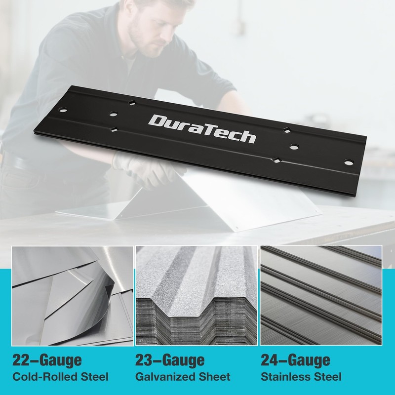 Duratech 12 Inch Sheet Bender Folding Tool For Duct Bending Hand Seamer 3/8 1 gallery