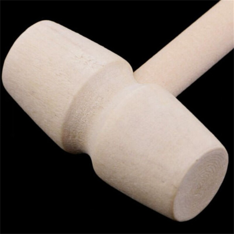 Wooden Mini Hammer Ornaments Kids Flat Head Toys Small Carving Hammer Toy gallery