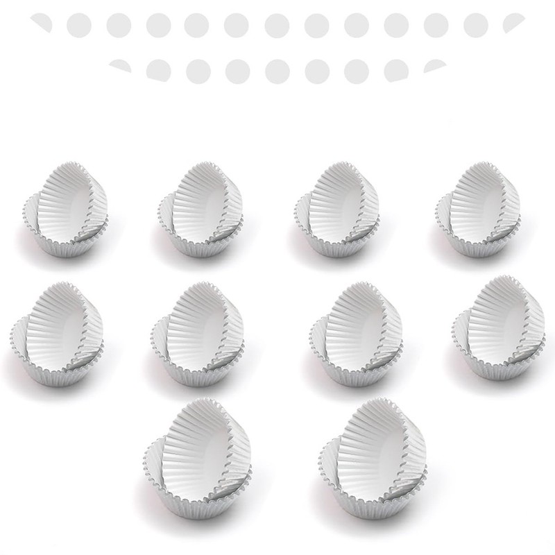 500pcs Silver Foil Cupcake Liners for Baking Baking Cups Thick & Sturdy,8786 gallery