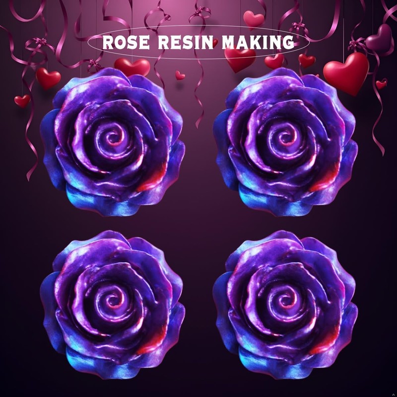 2PCS Rose Flowers Silicone Molds Cake Chocolate Mold Wedding Cake Decorating ... gallery