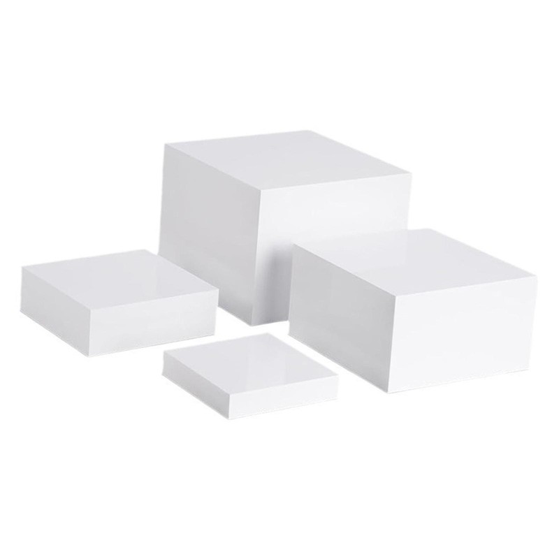 4 Pieces Buffet Riser Dessert Table Display Set with Hollow Bottom Food Riser gallery
