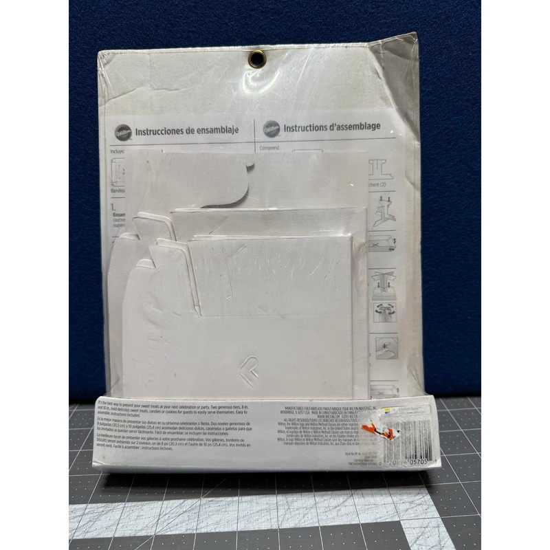 2 Wilton 2 Tier Treat Stand 9.75 High 10” Wide x 2 Deep gallery